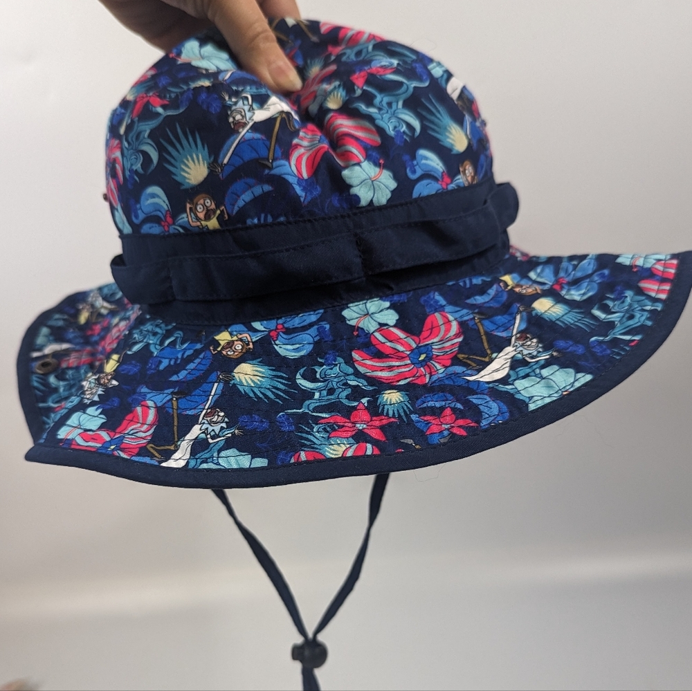 Rick And Morty Adult Swim One Size Tropical Print Fishing Safari Hat